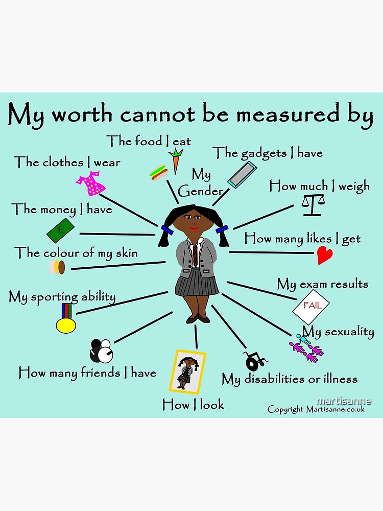 My worth cannot be measured by D by martisanne