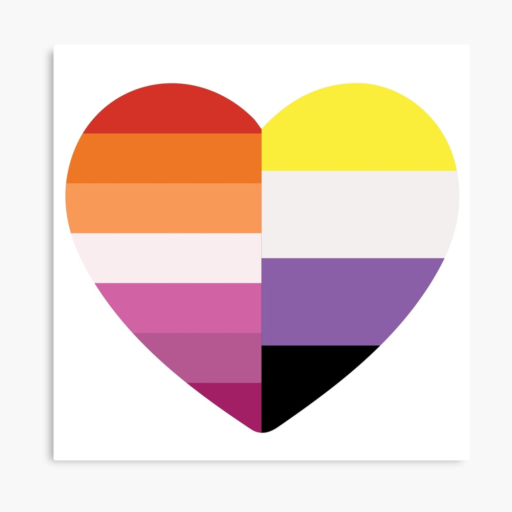 Nonbinary Lesbian Heart