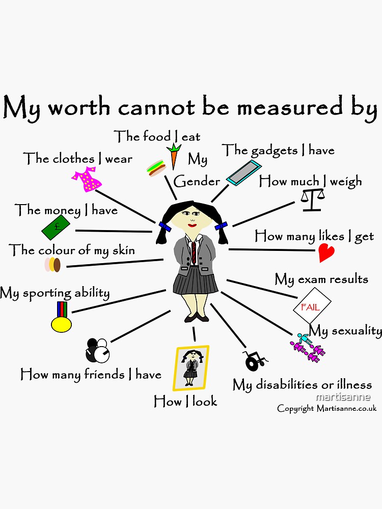 My worth cannot be measured by H by martisanne