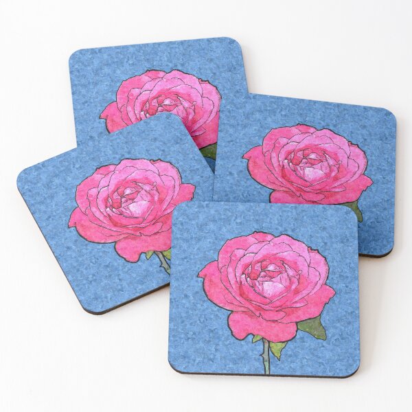 Item preview, Pink Rose Flower Cartoon designed and sold by Anna Lemos.