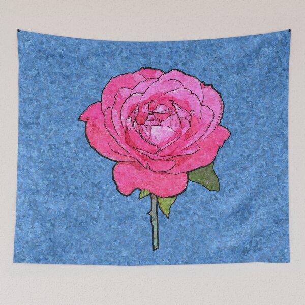 Item preview, Pink Rose Flower Cartoon designed and sold by Anna Lemos.