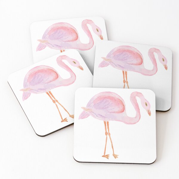 Item preview, Watercolor Pink Flamingos designed and sold by Pink Pineapple Works.