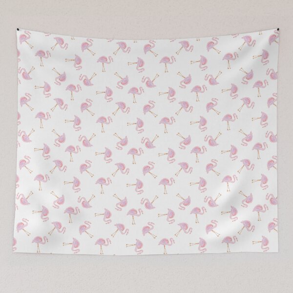Item preview, Watercolor Pink Flamingos designed and sold by Pink Pineapple Works.
