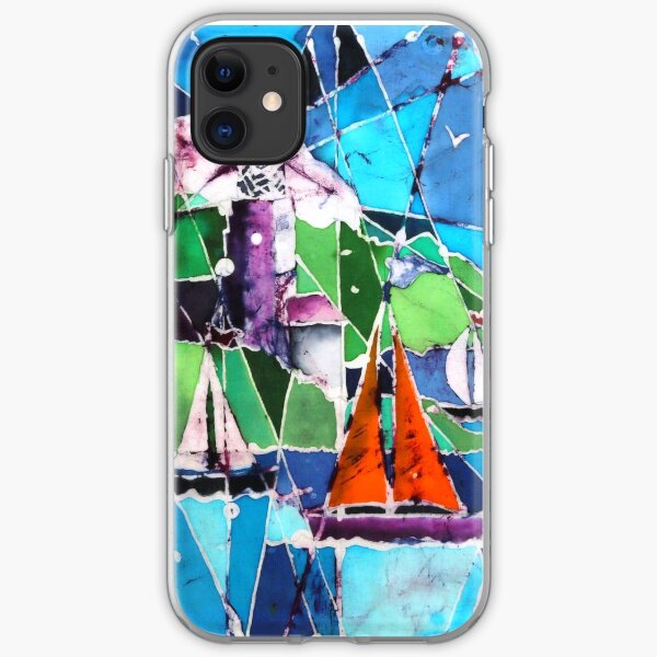 Boats and Lighthouse iPhone Soft Case