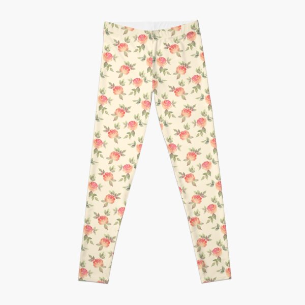 Watyercolor roses Leggings