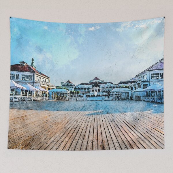 Item preview, Sopot city watercolor art #sopot #watercolor designed and sold by JBJart.