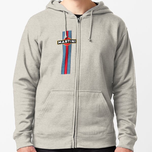 Martini Racing Stripe Zipped Hoodie