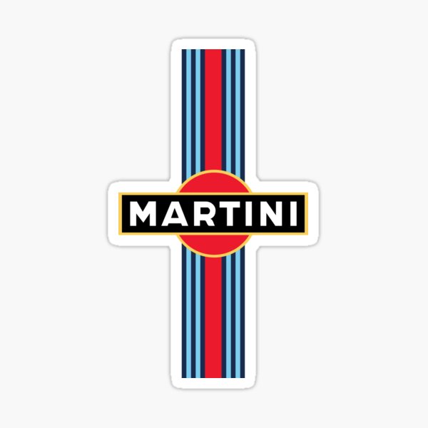 Martini Racing Stripe Sticker for Sale by Keyur44