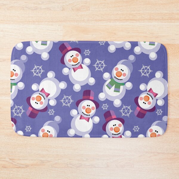 Item preview, Winter Christmas Snowmen Snowflakes designed and sold by Pink Pineapple Works.