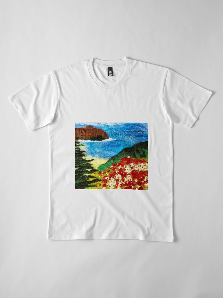 Alternate view of Cornish Poppy Field Premium T-Shirt