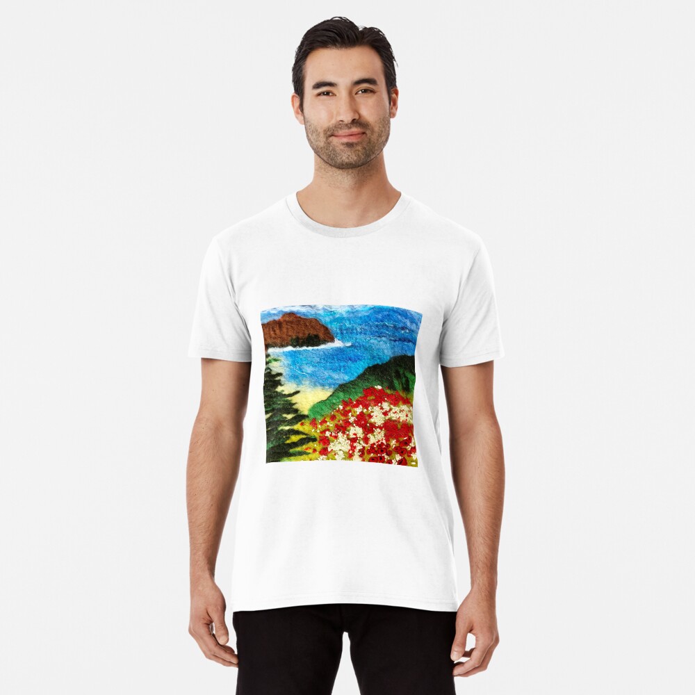 Cornish Poppy Field Premium T-Shirt