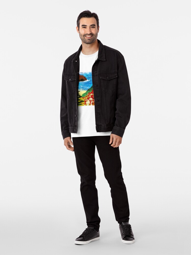 Alternate view of Cornish Poppy Field Premium T-Shirt