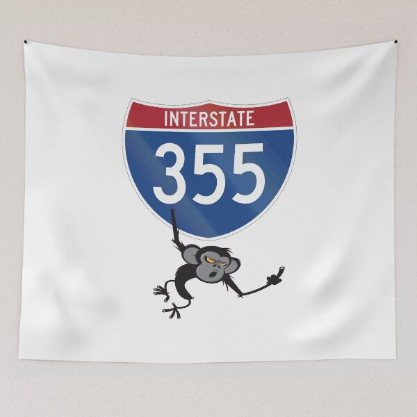 Item preview, Interstate 355 I-355 Fuck You Monkey Veterans Memorial Chicago  Illinois State Highway  designed and sold by ProjectX23.