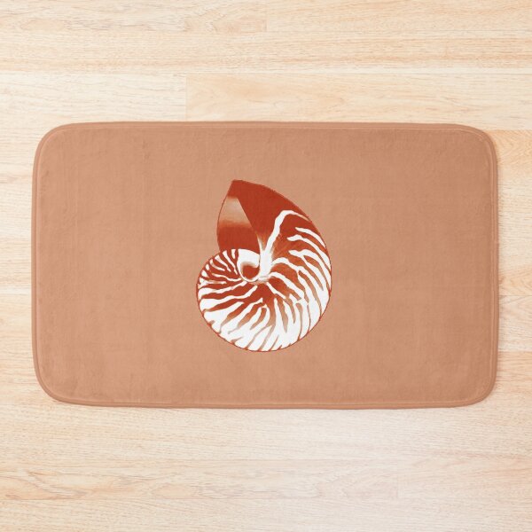 Item preview, Nautilus Shell, Terracotta and White designed and sold by Marymarice.
