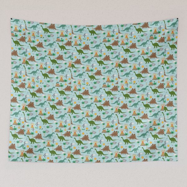 Item preview, Jurassic Period Dinosaurs Volcanos designed and sold by Pink Pineapple Works.