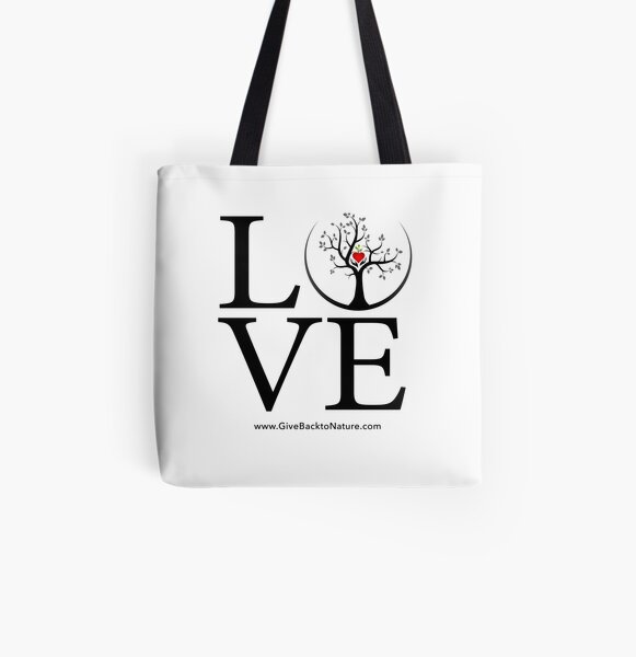 Love Logo - Give Back to Natu All Over Print Tote Bag