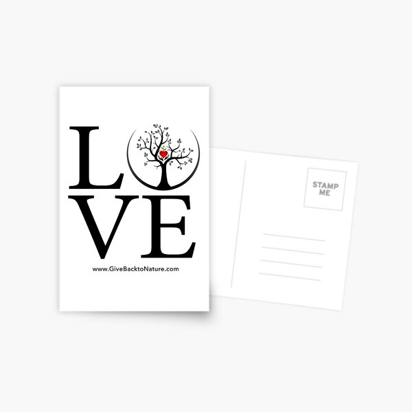 Love Logo - Give Back to Natu Postcard