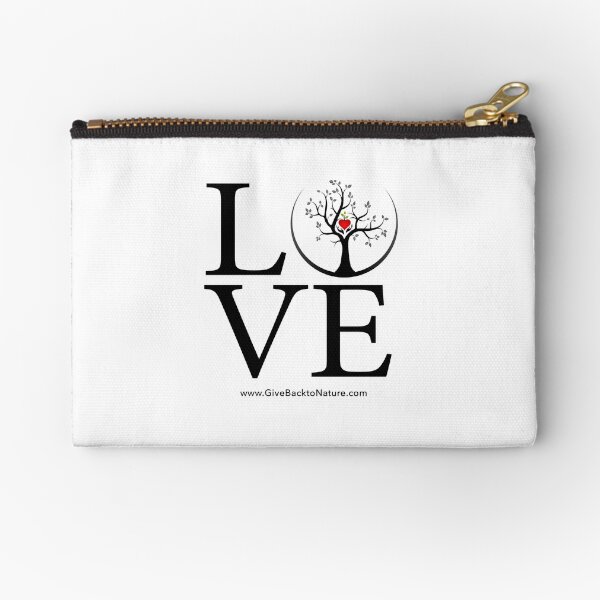 Love Logo - Give Back to Natu Zipper Pouch