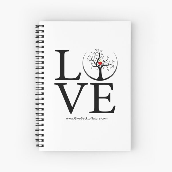 Love Logo - Give Back to Natu Spiral Notebook