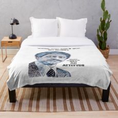 You gotta get an attitude / Richard Pryor Quote Throw Blanket