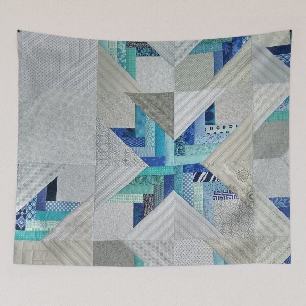 Item preview, Deconstructed Star Quilt designed and sold by gardengatequilt.
