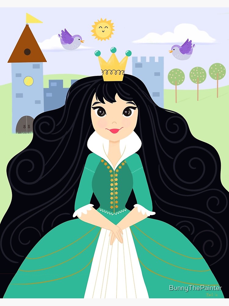 Château Princesse Robe Verte Disney Impression Rigide For Sale