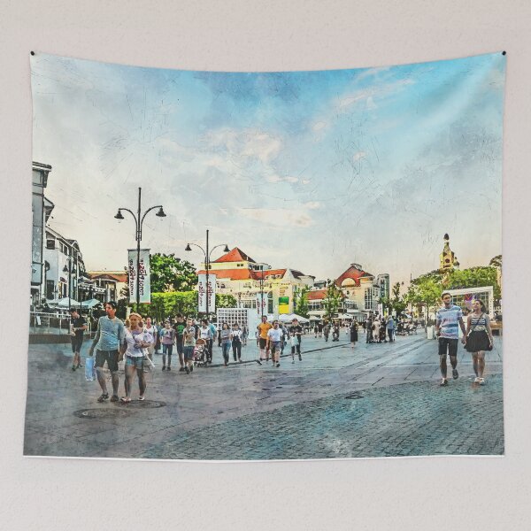 Item preview, Sopot city watercolor art #sopot #watercolor designed and sold by JBJart.