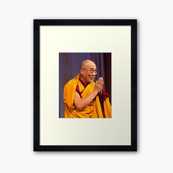 Dalai Lama Gerahmter Kunstdruck