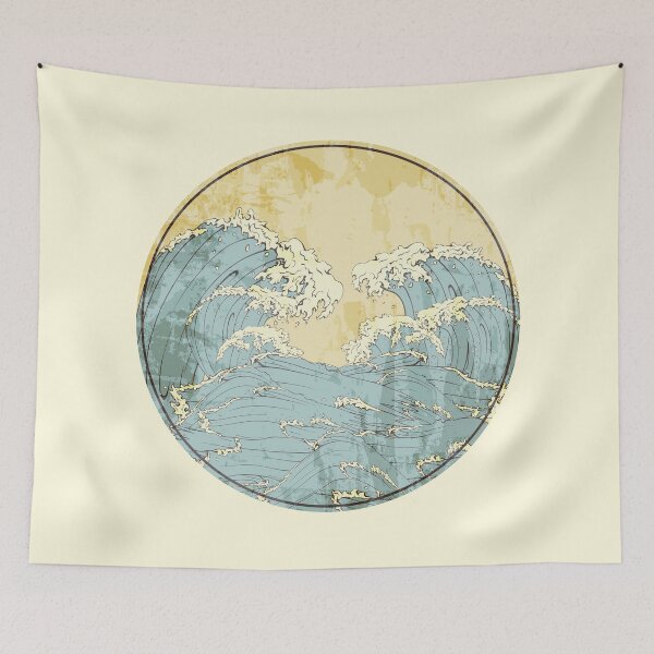 Item preview, The Great Waves Off Kanagawa designed and sold by Pink Pineapple Works.
