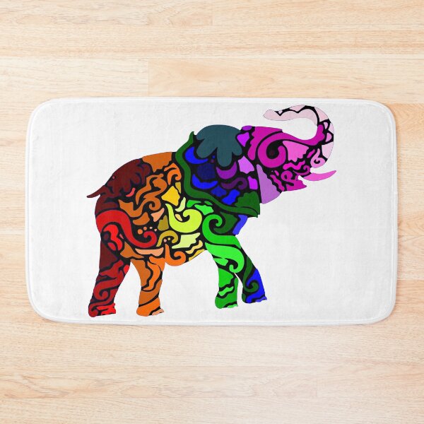 Item preview, Rainbow elephant designed and sold by Kreativista.