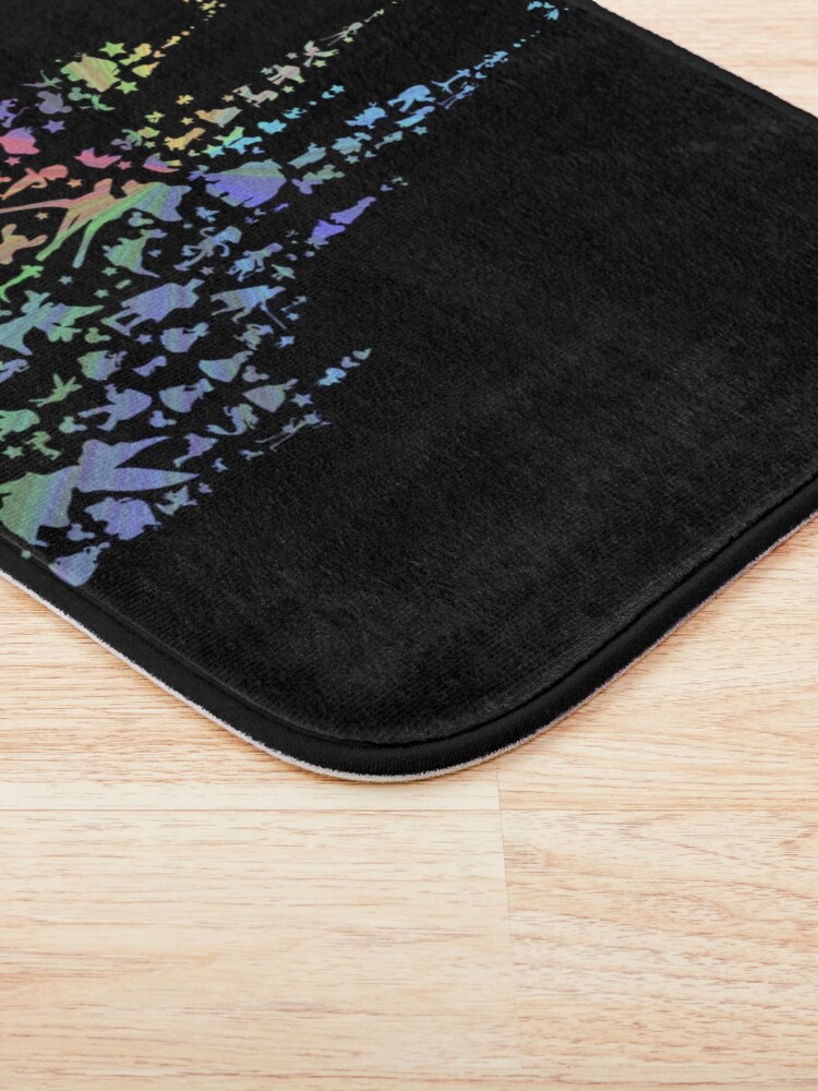Alternate view of Happiest Castle On Earth (Rainbow Explosion) Bath Mat