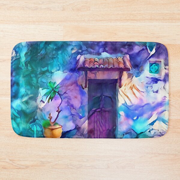 Item preview, Watercolored Desert Housefront designed and sold by Alyxandre.