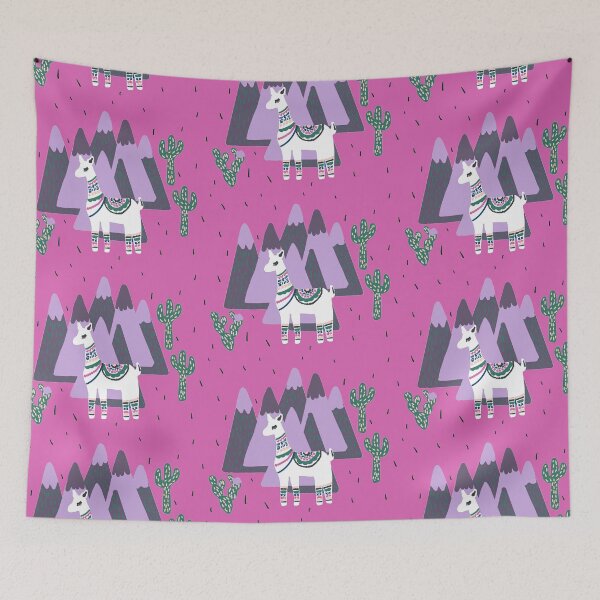 Item preview, Llama land in purple designed and sold by Hejamieson Designs.