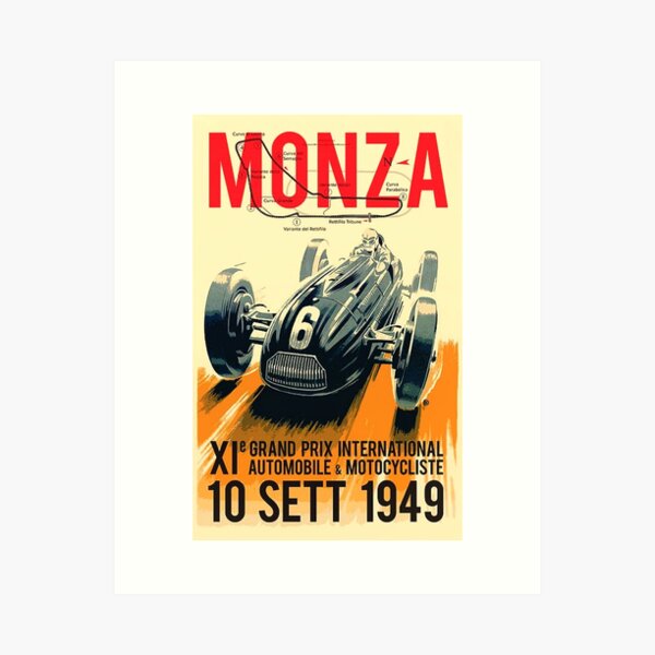Monza Grand Prix 1949 Art Print