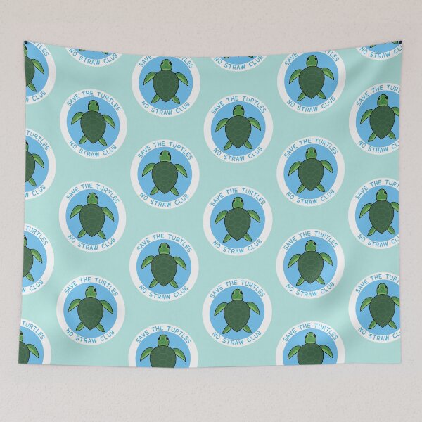 Item preview, Save the Turtles- No Straw Club designed and sold by syrupsaesthetic.