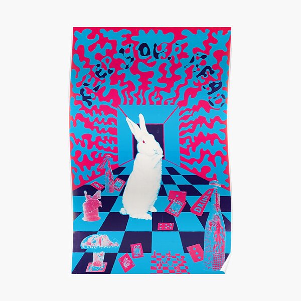 Vintage 1960s poster - Down the Rabbit Hole Poster