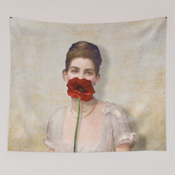 Item preview, Girl with Red Poppy Flower designed and sold by DVerissimo.