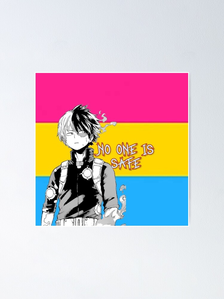 My Hero Academia Todoroki Pansexual Pride Flag Poster For Sale By