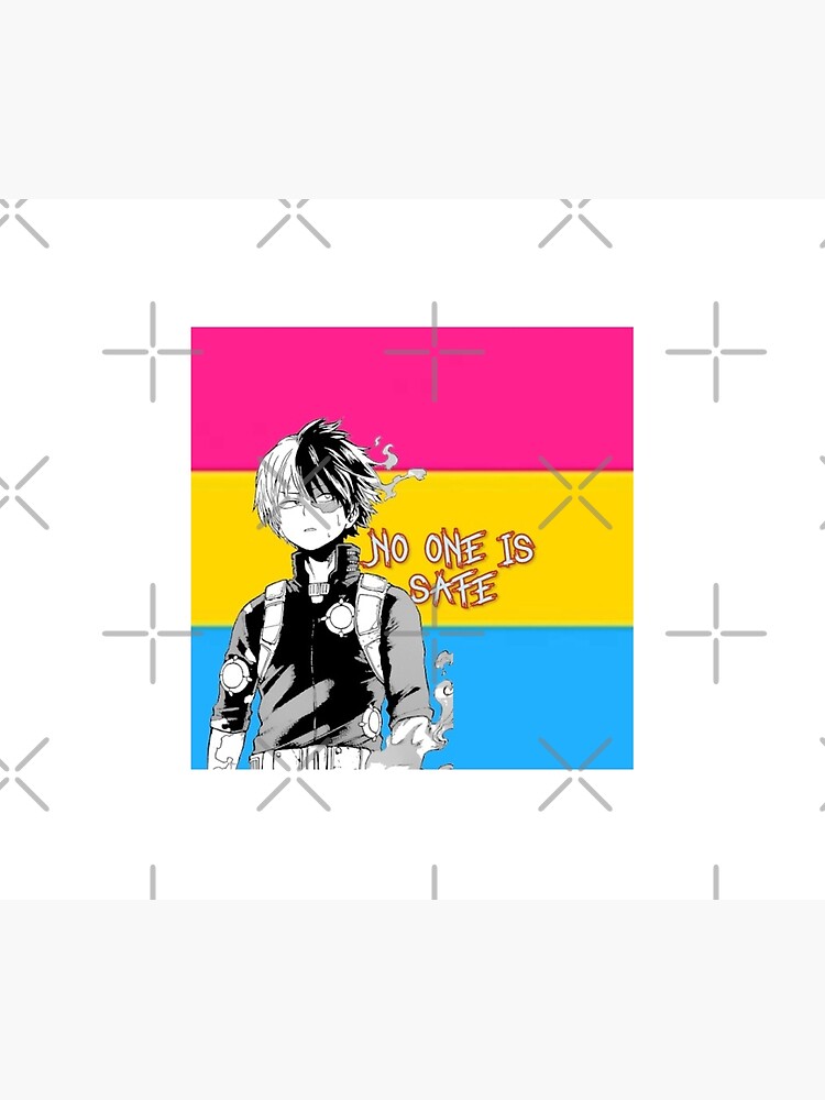 My Hero Academia Todoroki Pansexual Pride Flag Throw Blanket For Sale