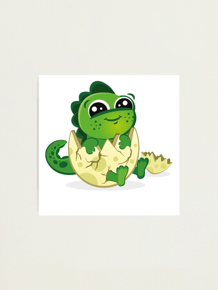 Impression Photo Bebe Dino En Coquille D Oeuf Par Hvll1116 Redbubble