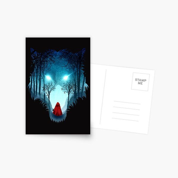 Big Bad Wolf (dark version) Postcard