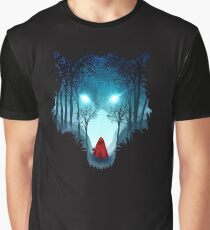 Großer böser Wolf (dunkle Version) Grafik T-Shirt