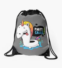 Party Calls Drawstring Bag