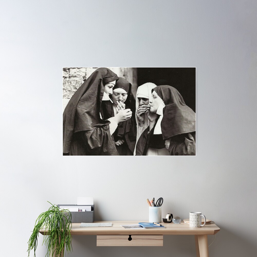 Nuns Smoking Poster