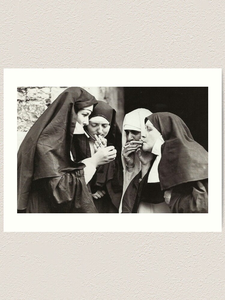 Alternate view of Nuns Smoking Art Print
