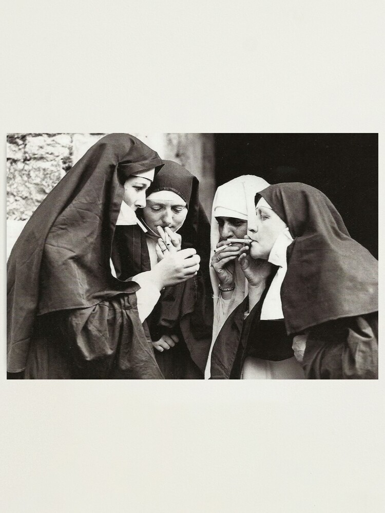 Alternate view of Nuns Smoking Photographic Print