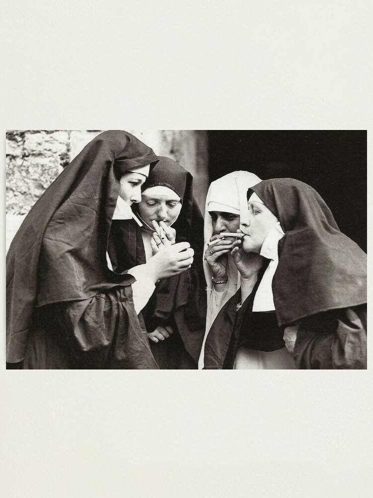Alternate view of Nuns Smoking Photographic Print