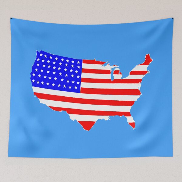 Item preview, USA Map Flag, Stars and Stripes Map designed and sold by Kreativista.