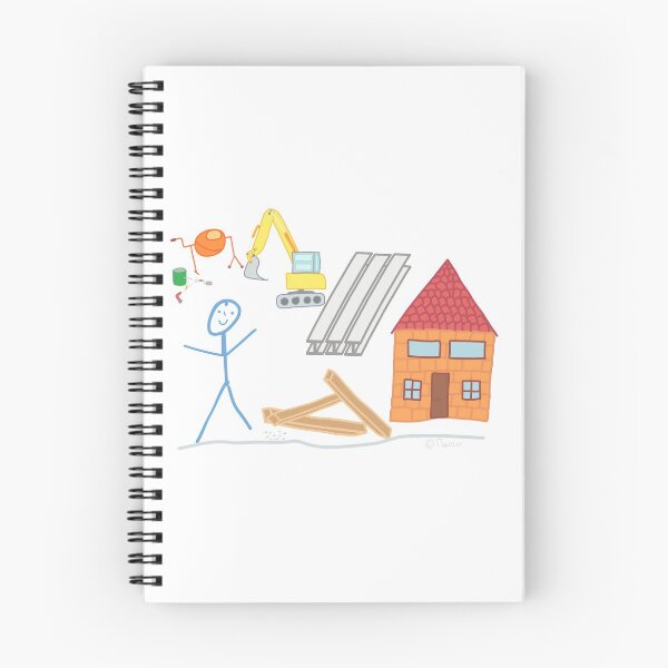 Aperçu de l'œuvre travailleur de la construction stickman métier artisanat travail du bois créée et vendue par KlareLinie.