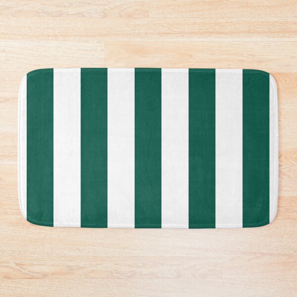Item preview, Celebration Town Dark Green and Front Porch White Jumbo Vertical Stripes designed and sold by CelebrationTown.